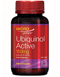 Microgenics Ubiquinol Active 150mg 30 Soft Capsules